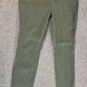 Old Navy Rockstar Super Skinny Olive Jeans